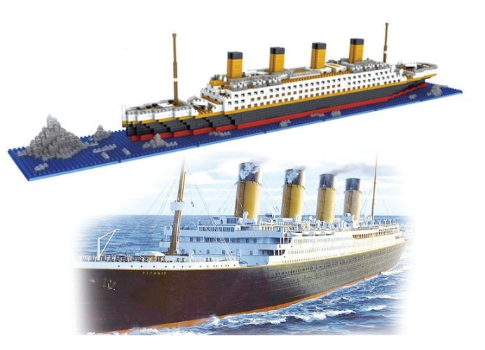 1860pcs Titanic Lego bricks - Image 4