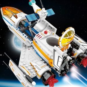 Building Blocks Spacecraft Space Rocket Combination Assembled Aircraft Model Children's Educational Puzzle Small Toys