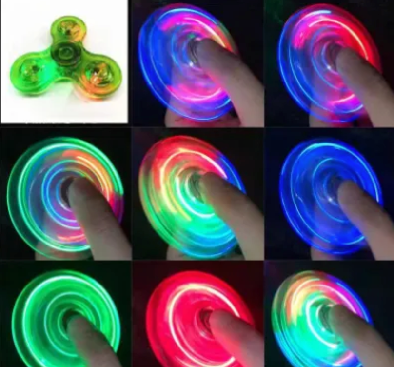 Luminous LED Light Fidget Spinner – Glow in the Dark Stress Relief Toy - Image 4