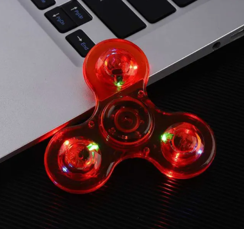 Luminous LED Light Fidget Spinner – Glow in the Dark Stress Relief Toy - Image 2