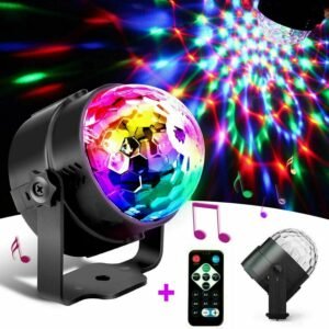 Disco Party Lights with Sound Censor Activated