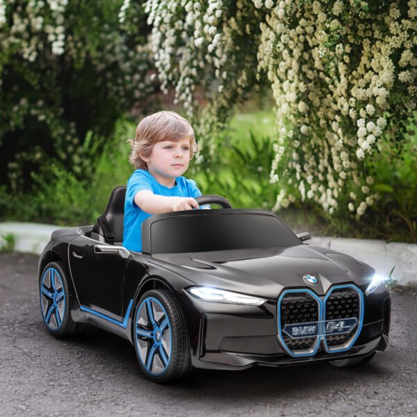 12V Kids Electric Car with 2.4G Remote and Suspension (Black)