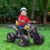 12V Kids Recharging Ride-on Electric ATV Quad w/ Realistic Headlights Wide Wheel, Yellow
