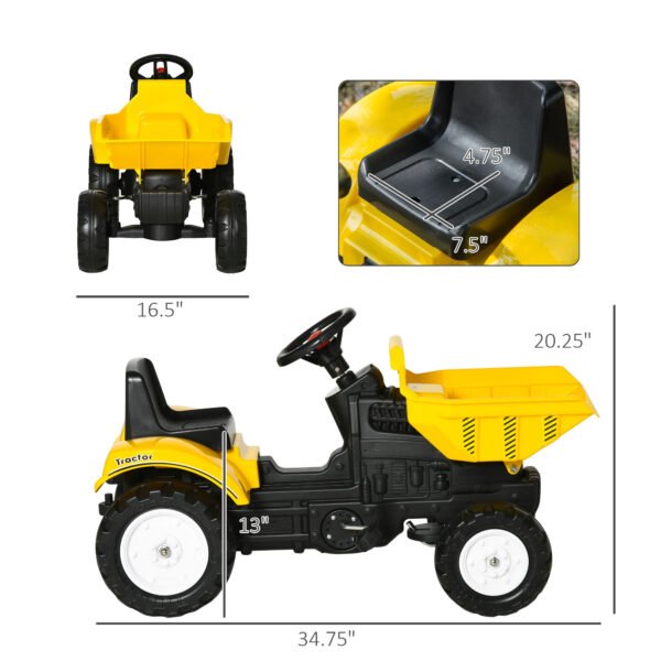 No Power Ride-On Excavator