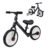11 Inch Kids Balance Bike Training Pedal Bicycle W/ Removable Stabilizers EVA Tyres Adjustable Seat Height 2 To 5 Years Gift For Boys Girls Black