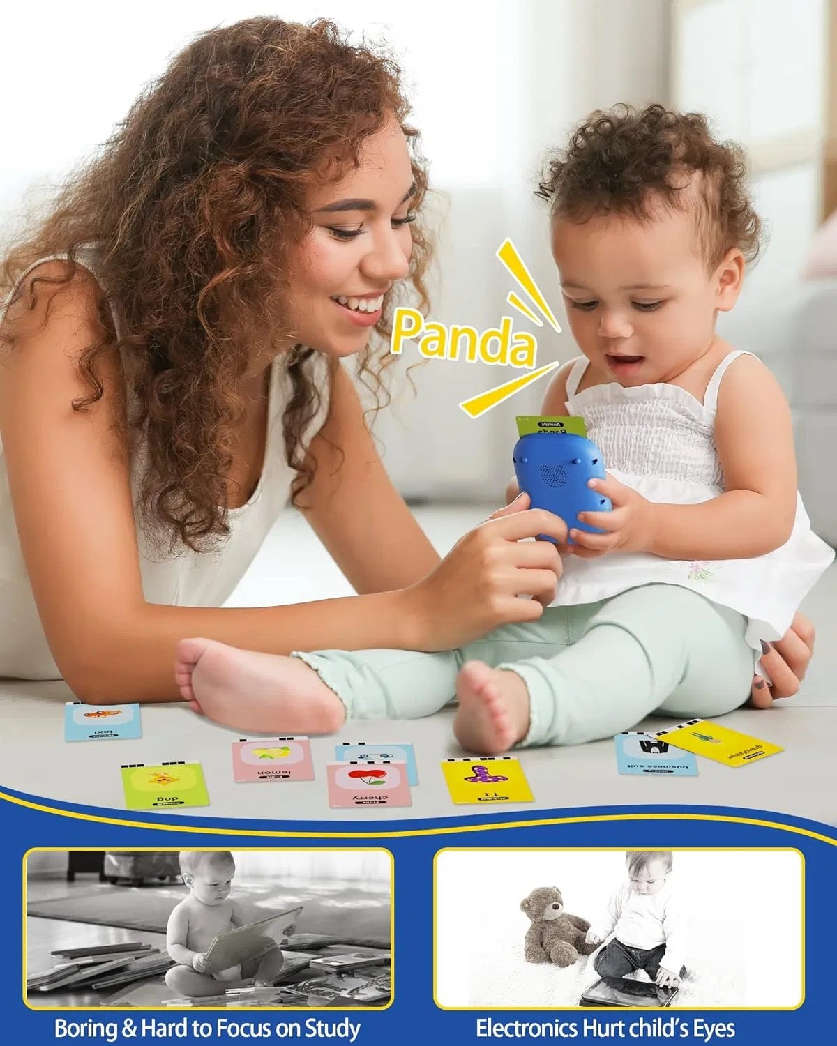 Talking Flash Cards,Kids Flash Cards With 224 Sight Words,Montessori Toys,Autism Sensory Toys,Speech Therapy Toys,Learning Educational Gifts For Age 1 2 3 4 5 Years Old Boys And Girls - Image 4