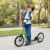Youth Scooter Kick Scooter for Kids 5+ with Adjustable Handlebar Front and Rear Dual Brakes, Light Green