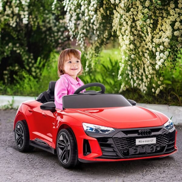 Licensed Audi RS e-tron GT 12V Kids Ride-On Car with Parent Remote, Red