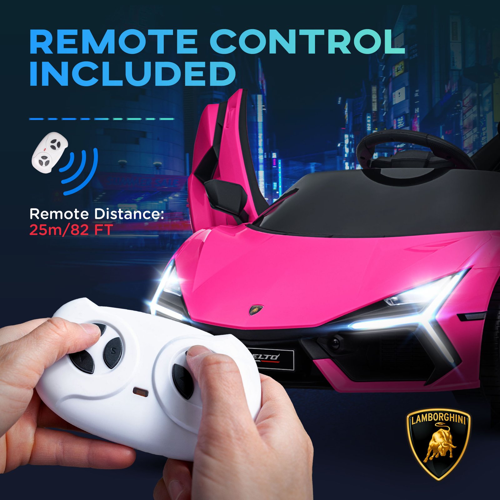 Licensed Lamborghini Revuelto 12V Kids Ride-On Car - Image 2