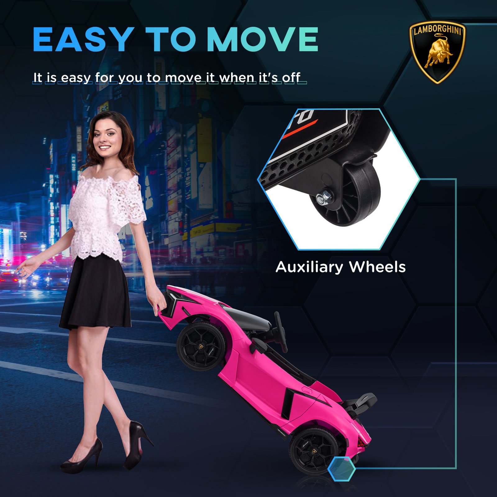 Licensed Lamborghini Revuelto 12V Kids Ride-On Car - Image 6
