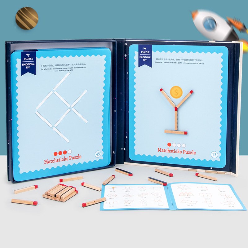 Wooden Matchstick Logic Puzzle Game - Image 4