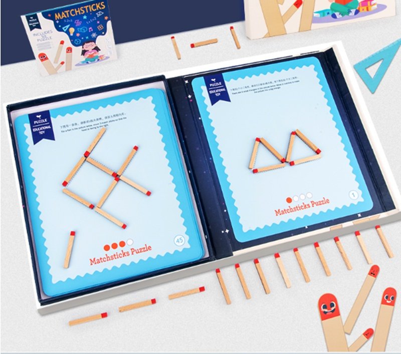 Wooden Matchstick Logic Puzzle Game - Image 7