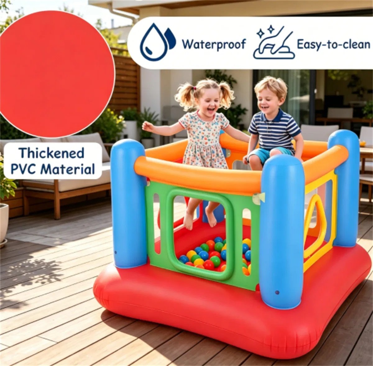 3-in-1 Inflatable Bounce House for Kids, Ages 3+ - Image 3