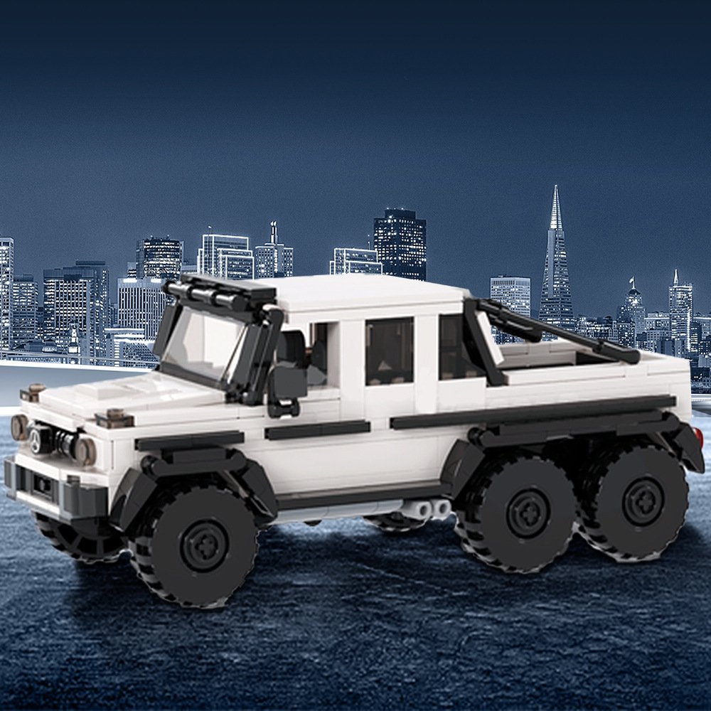 6x6 Off-Road Truck Building Block Model Kit