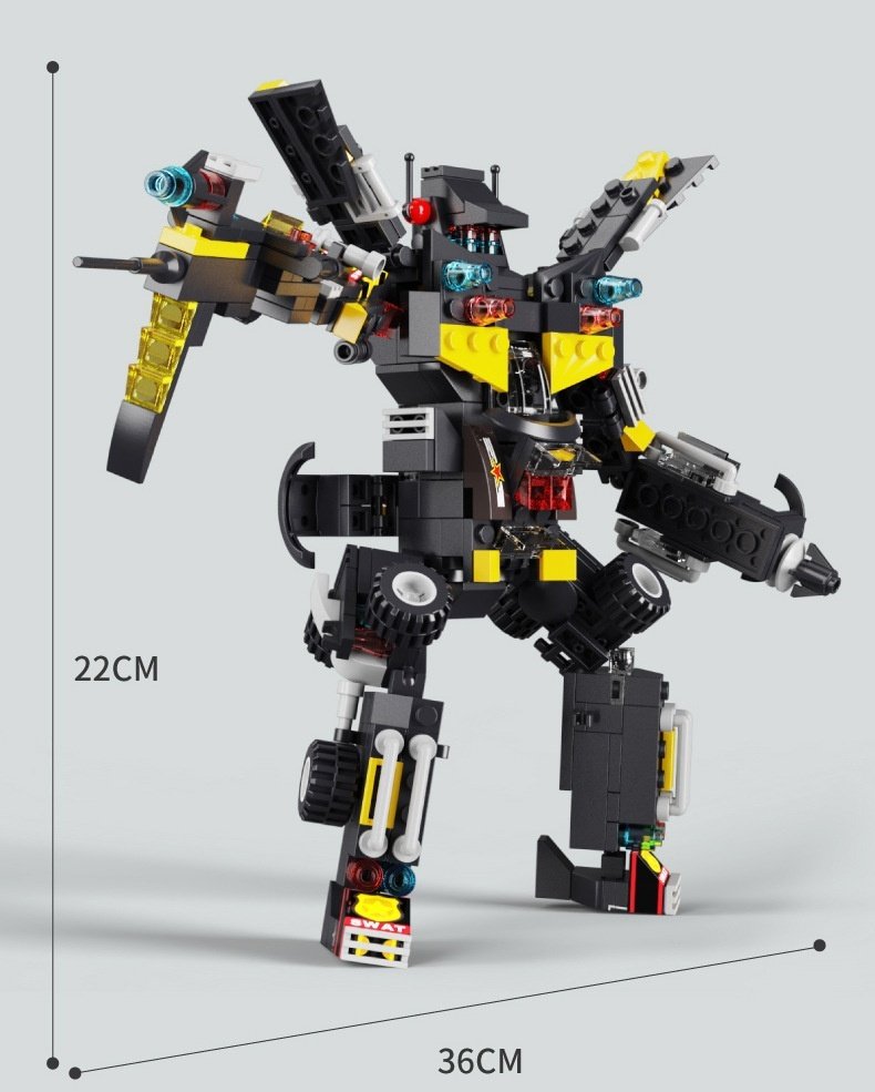 City Police Command Car Building Block Set - Image 9