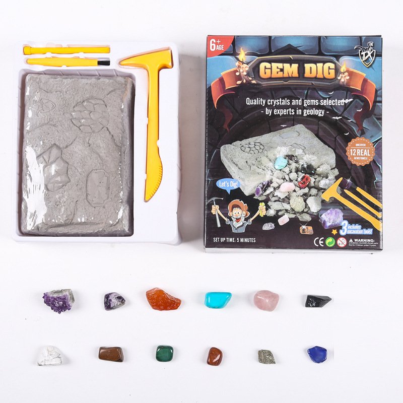 Gem Dig Kit: Dig Up 17 Real Gems - Image 3