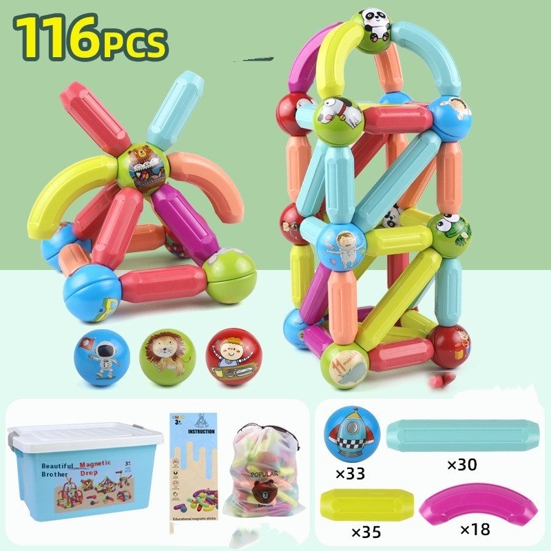 Big Magnetic Construction Set for Early Learners - Image 8
