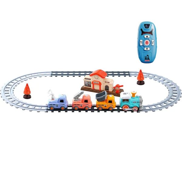 Electric Train Set with Smoke, Lights, Sound and Remote, Ages 3–6 - Image 7