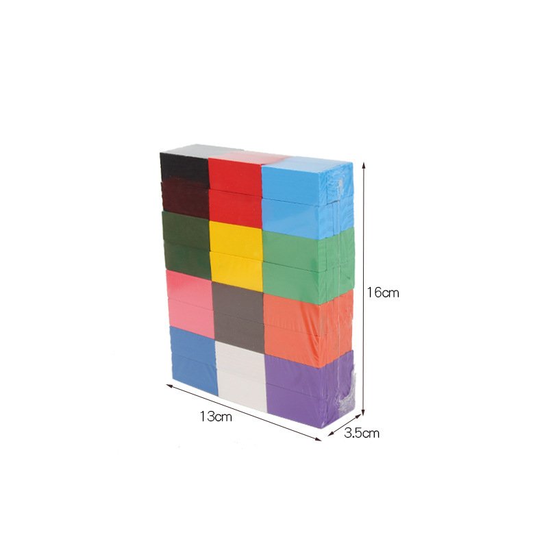 Wooden Rainbow Domino Building Set - Image 6
