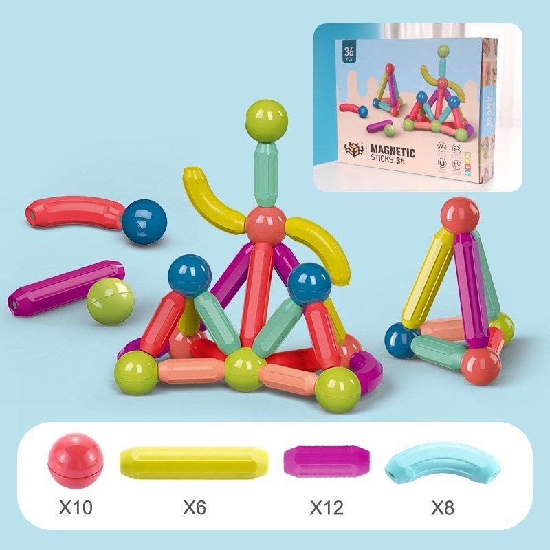 Big Magnetic Construction Set for Early Learners - Image 3