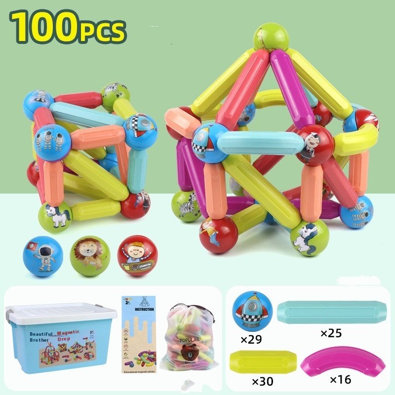 Big Magnetic Construction Set for Early Learners - Image 2