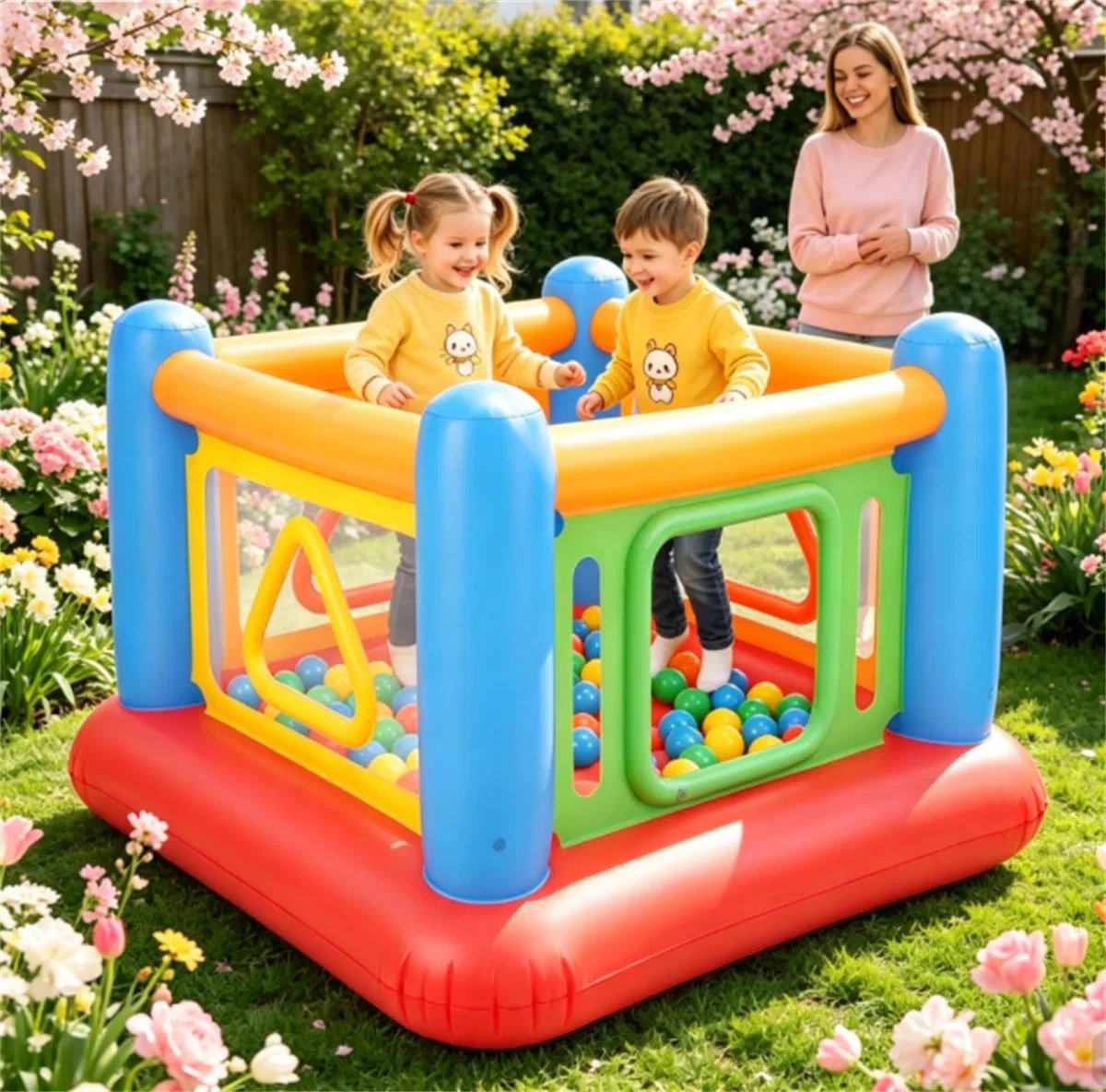 3-in-1 Inflatable Bounce House for Kids, Ages 3+ - Image 5