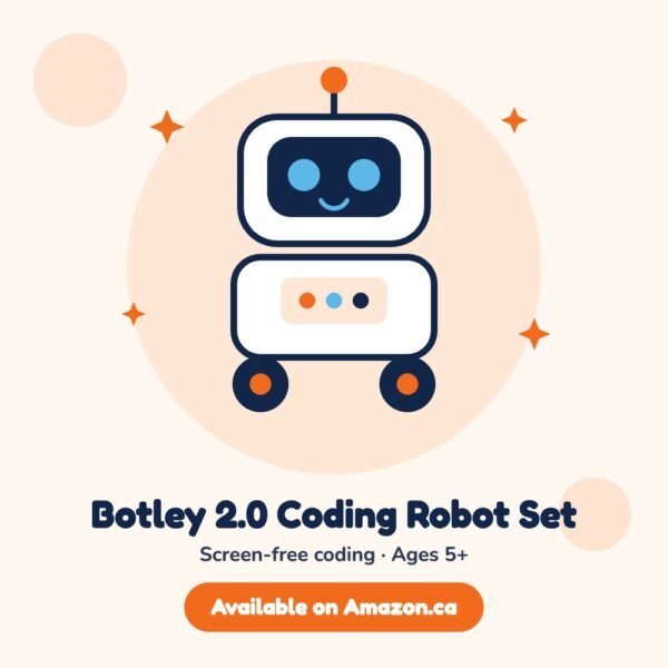 Botley 2.0 Screen-Free Coding Robot Activity Set, available on Amazon.ca (illustration)