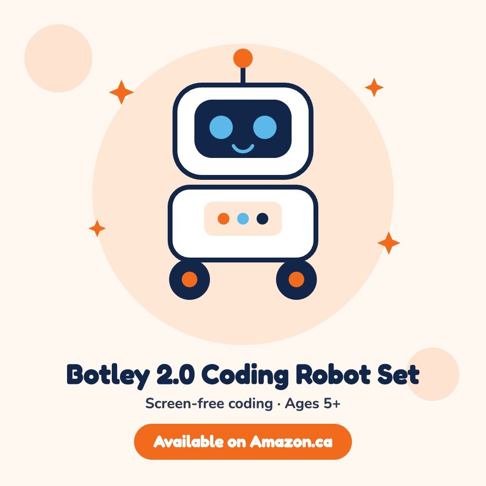 Botley 2.0 Screen-Free Coding Robot Activity Set, available on Amazon.ca (illustration)