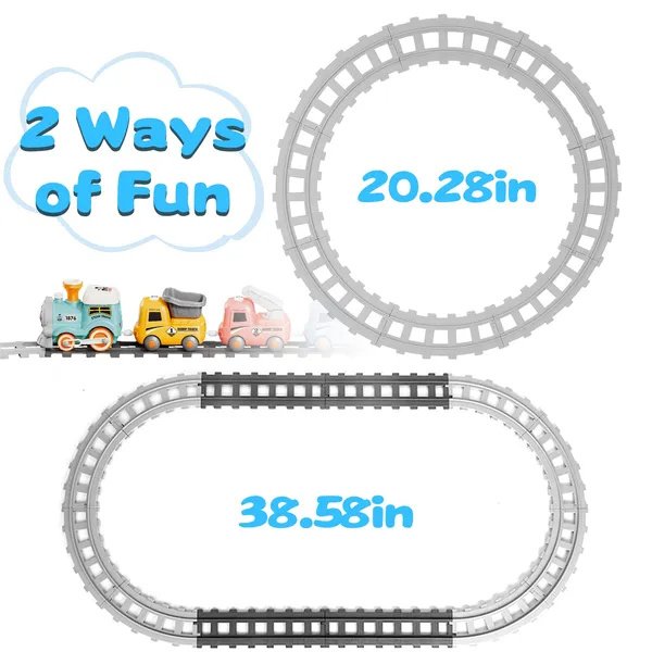 Electric Train Set with Smoke, Lights, Sound and Remote, Ages 3–6 - Image 9