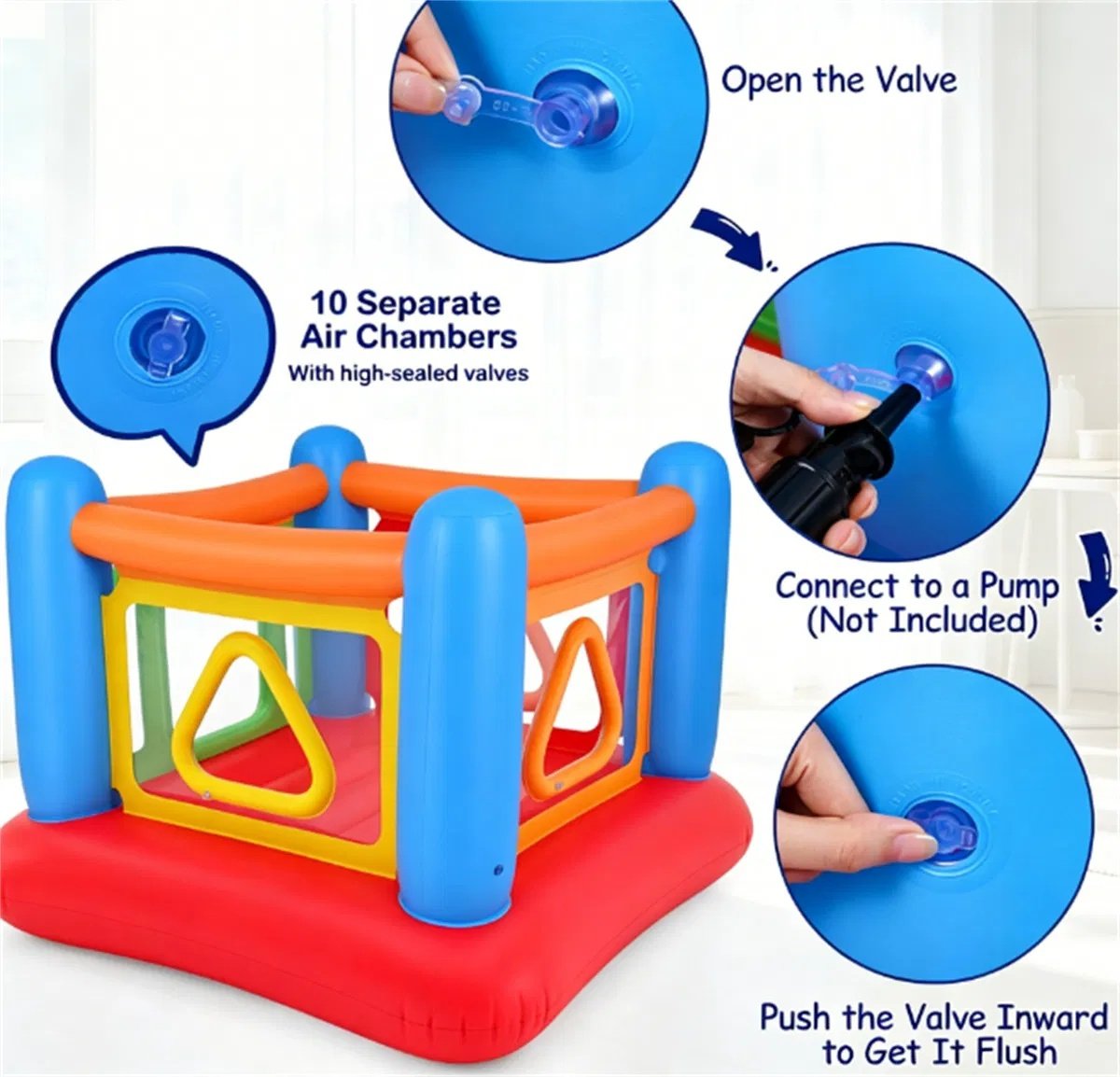 3-in-1 Inflatable Bounce House for Kids, Ages 3+ - Image 8