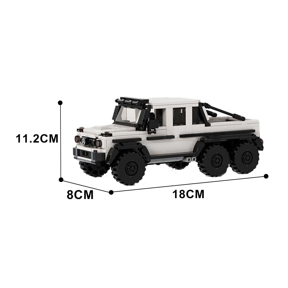 6x6 Off-Road Truck Building Block Model Kit - Image 4