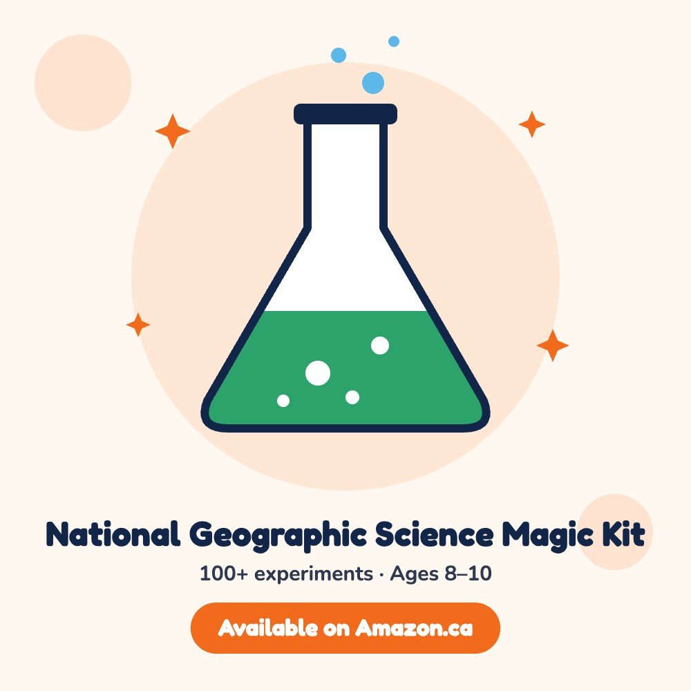National Geographic Science Magic Kit (100+ Experiments), available on Amazon.ca (illustration)