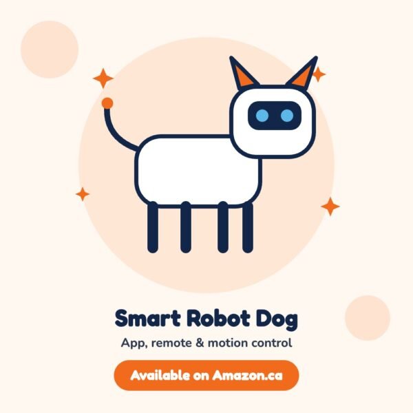 Smart Programmable Robot Dog Toy, available on Amazon.ca (illustration)