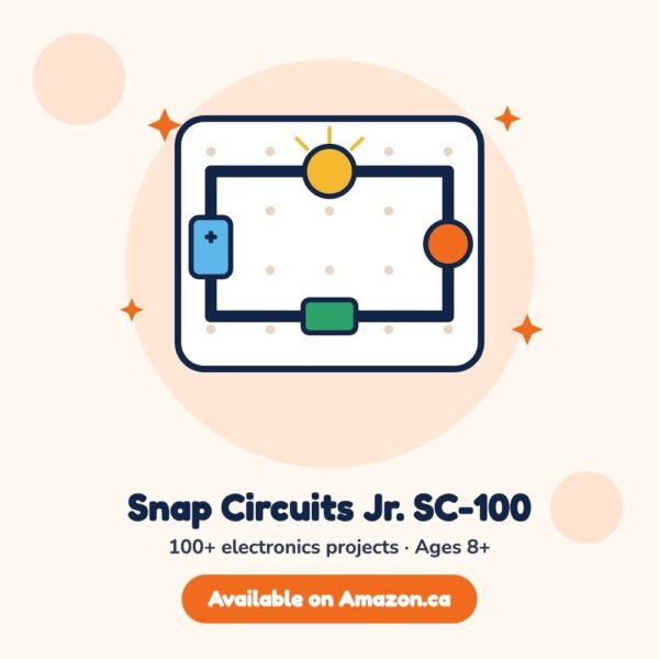 Snap Circuits Jr. SC-100 Electronics Kit, available on Amazon.ca (illustration)